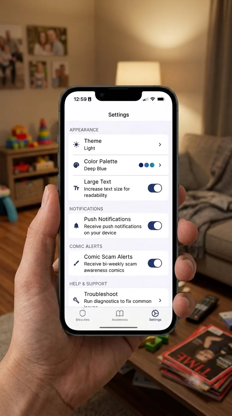 Settings and themes