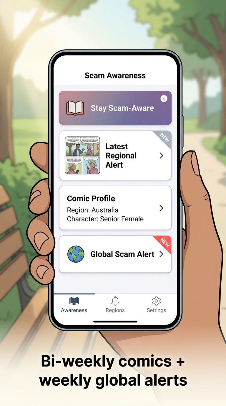 Scam Awareness screen