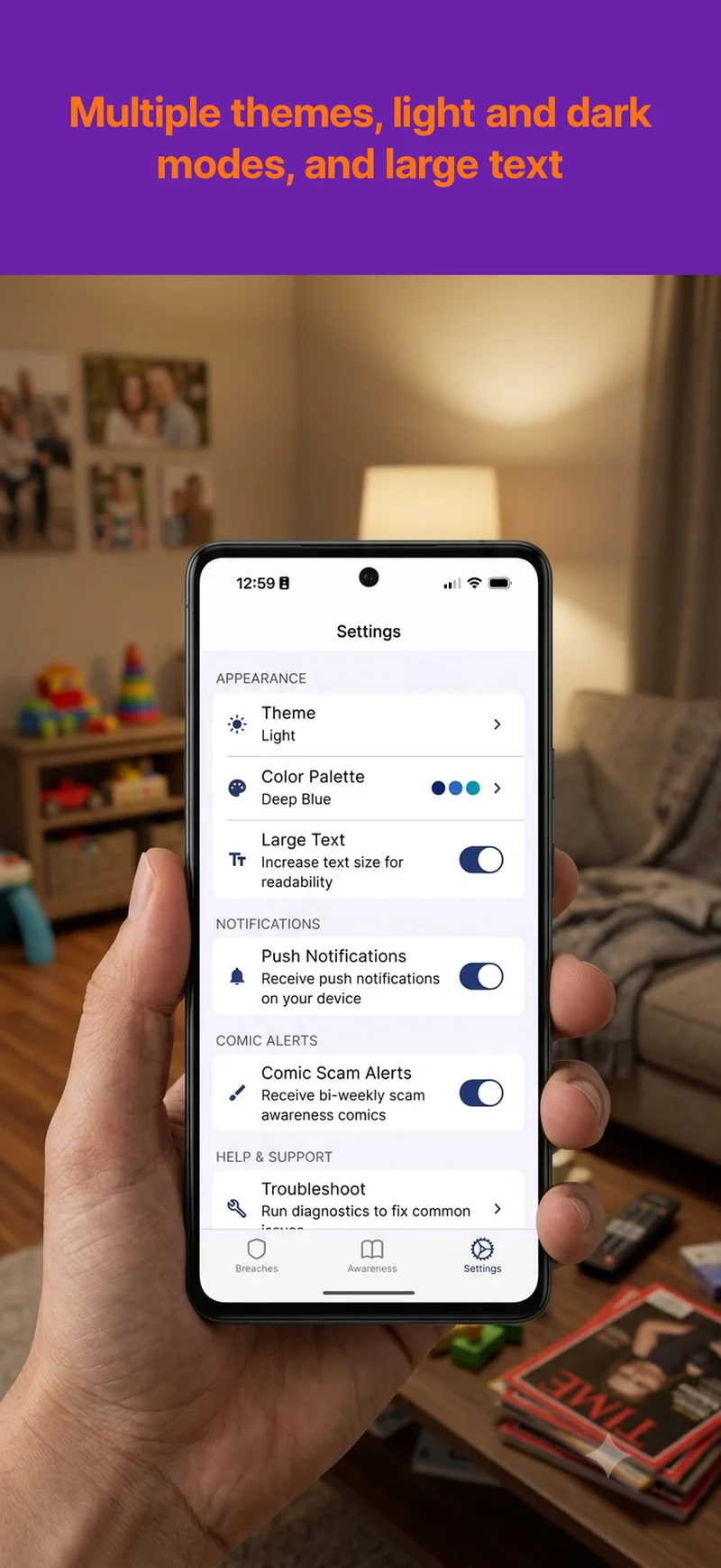 Settings and themes